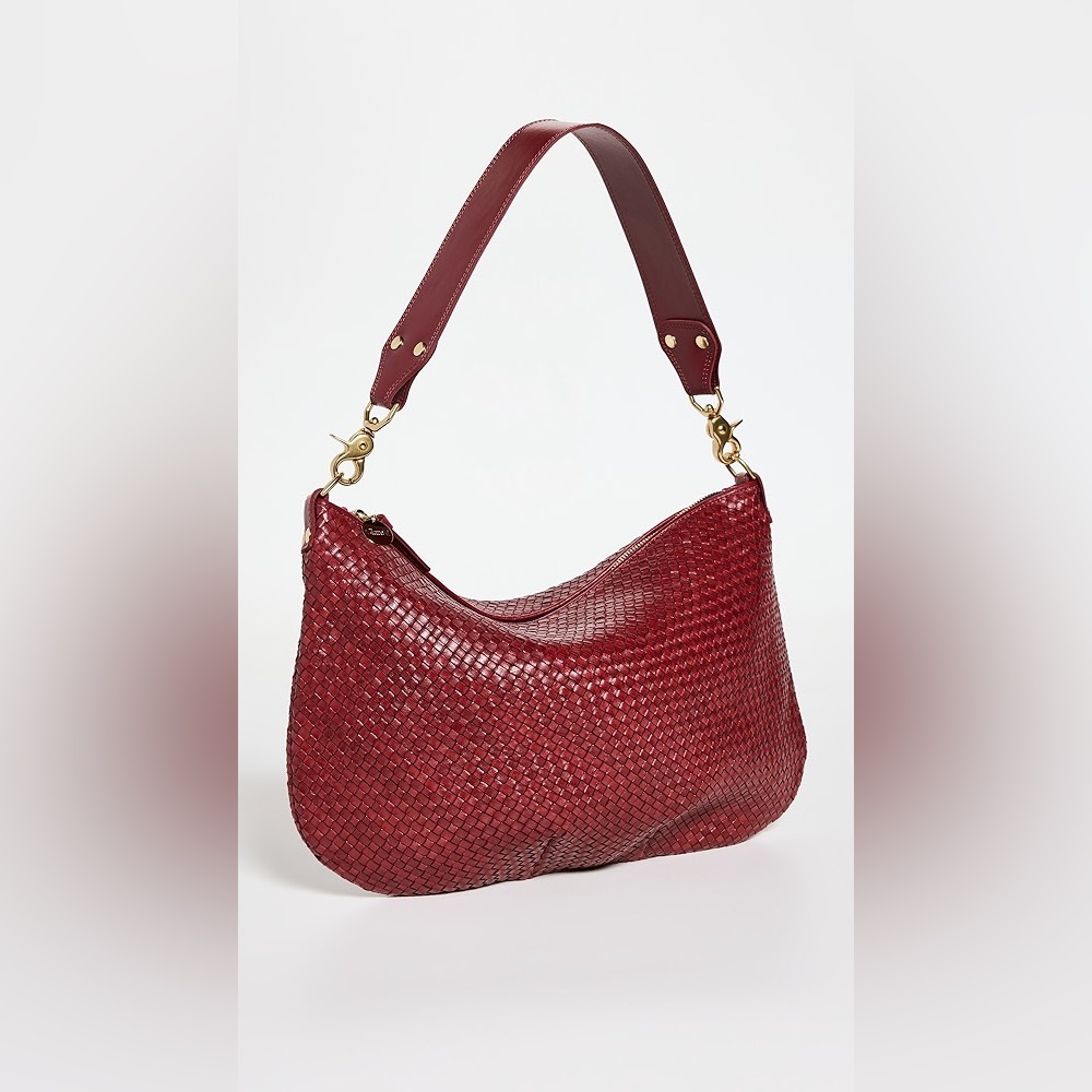 COPY - Clare V Moyan Messenger Bag in Oxblood